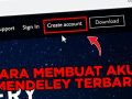 Cara Membuat Akun Mendeley