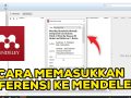 Cara Memasukkan Referensi Ke Mendeley