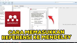 Cara Memasukkan Referensi Ke Mendeley