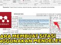 Cara Membuat Sitasi Menggunakan Mendeley