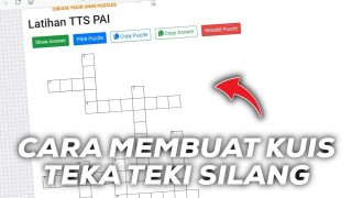 Cara Membuat Kuis Teka Teki Silang