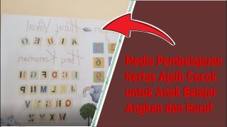 Media Pembelajaran Kertas Ajaib Cocok untuk Anak Belajar Angkan dan Huruf