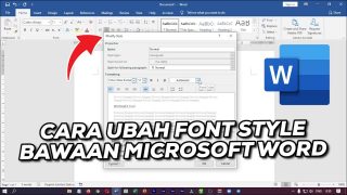 Cara Mengubah Font Style Bawaan Microsoft Word