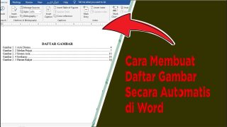 Cara Membuat Daftar Gambar Secara Automatis di Word