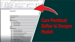 Cara Membuat Daftar Isi Dengan Mudah