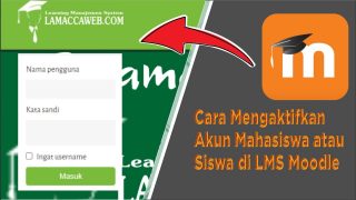 Cara Mengaktifkan Akun Mahasiswa atau Siswa di LMS Moodle