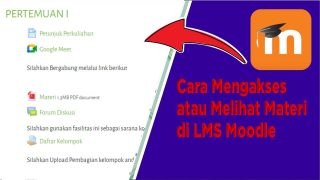 Cara Mengakses atau Melihat Materi di LMS Moodle