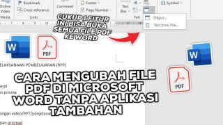 Cara Mengubah File PDF Ke Microsoft Word Tanpa Aplikasi Tambahan