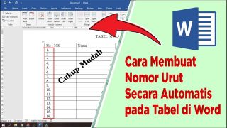 Cara Membuat Nomor Urut Secara Automatis pada Tabel di Microsoft Word