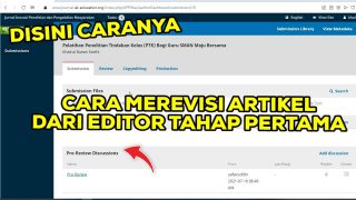 Cara Merevisi Artikel Dari Editor Tahap Pertama
