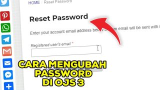 Cara Mengubah Password di OJS 3