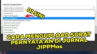 Cara Mengupload Surat Pernyataan Di Jurnal JIPPMas