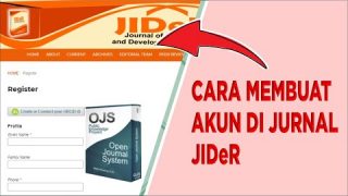 Cara Membuat Akun di Jurnal JIDeR