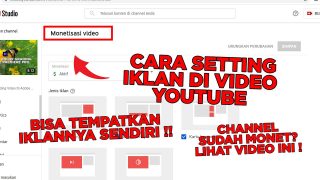 Cara Setting Iklan Youtube Setelah Channel Di Monetisasi