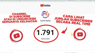 Cara Melihat Jumlah Subscriber Secara Real Time
