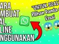 Cara Membuat Soal Online dengan WhatsApp