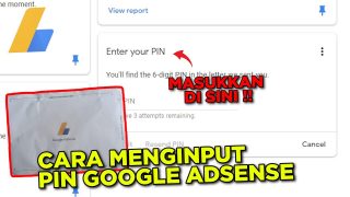 Cara Menginput PIN Di Google Adsense