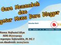 Cara Menambah Menu Baru di Blogger