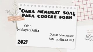 Cara Membuat Soal di Google Form