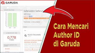 Cara Mencari Author ID di Garuda